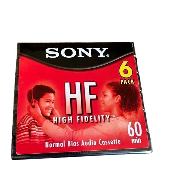 Sony High Fidelity Cassette Tapes. 6 Pack. 60 Minutes Each. New In Package! - Picture 6 of 6